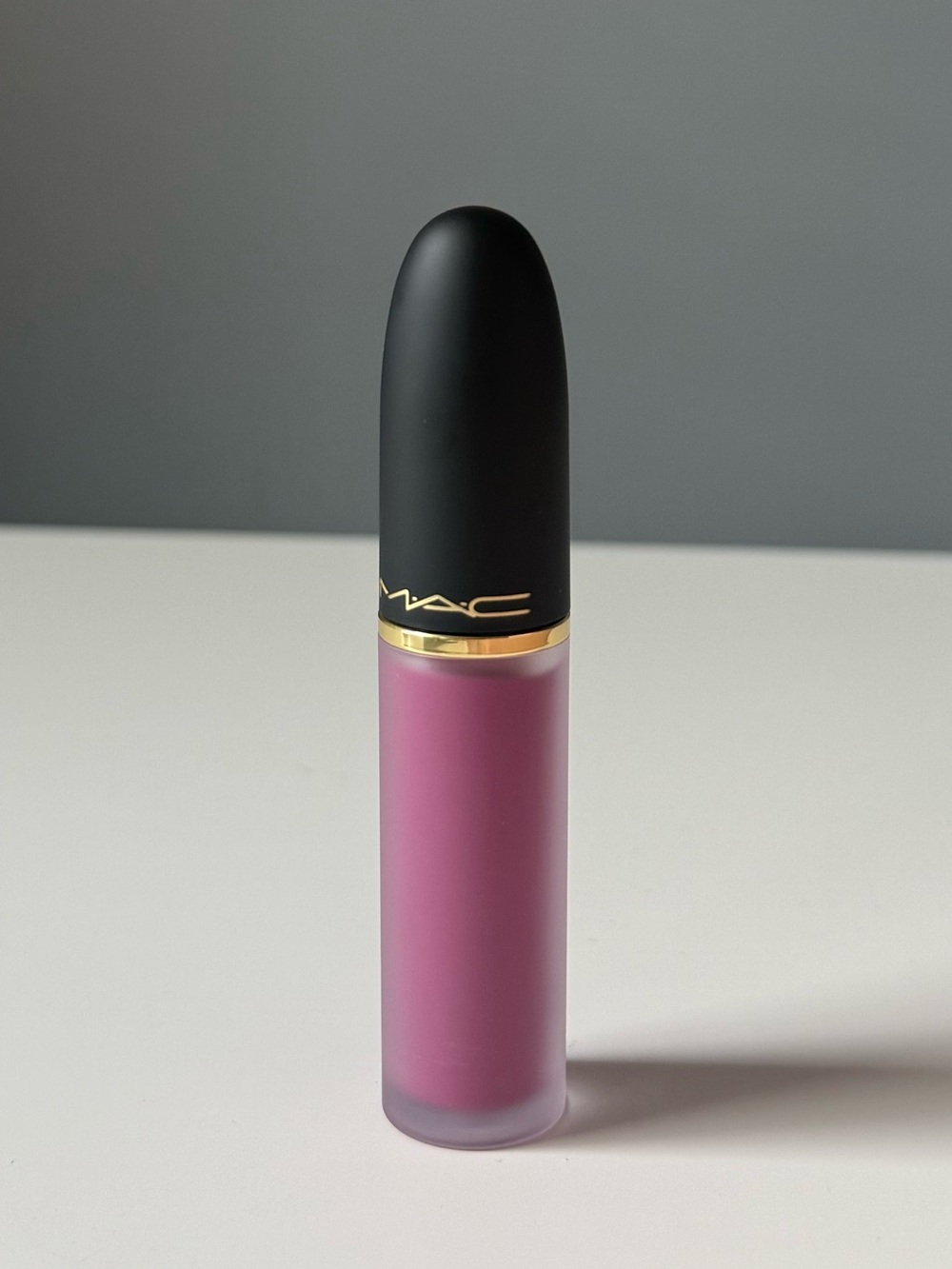 MAC Cosmetics Powder Kiss Lip + Cheek Mousse - SOMETHING BORROWD (Soft Lilac)
